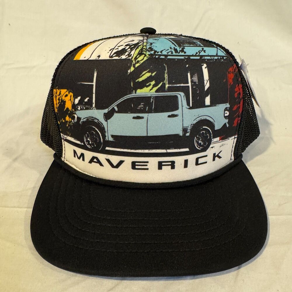 Ford Maverick Trucker Hat NWT Official Licensed Product Graphic Mesh Snapback